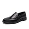 Leather Shoes Men, New Soft Breathable Casual British Style, Europe Station Youth Loafers with Business Bean Shoes
