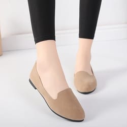 women flat shoes for spring summer, ballet flats in candy color, casual loafers, large size autumn ladies shoes