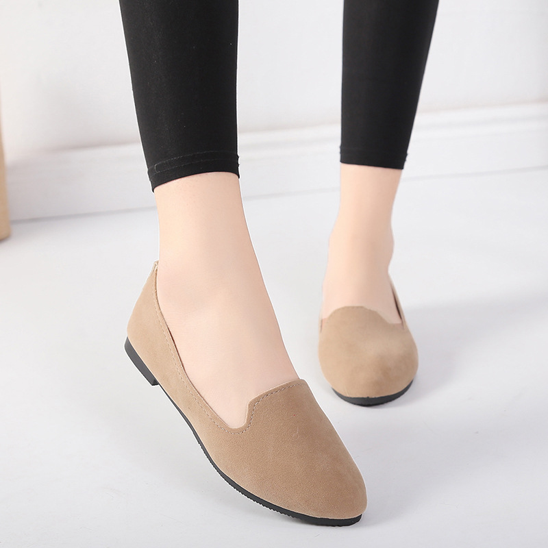 Spring Summer Women Flat Shoes Woman Ballet Flats Candy Color Ladies Shoes Large Size Autumn Casual