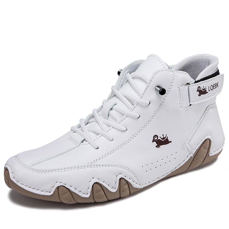 Leather Casual Shoes For Men Comfortable Outdoor Walking Sneakers Luxury Loafers Boots New In Fashi 4