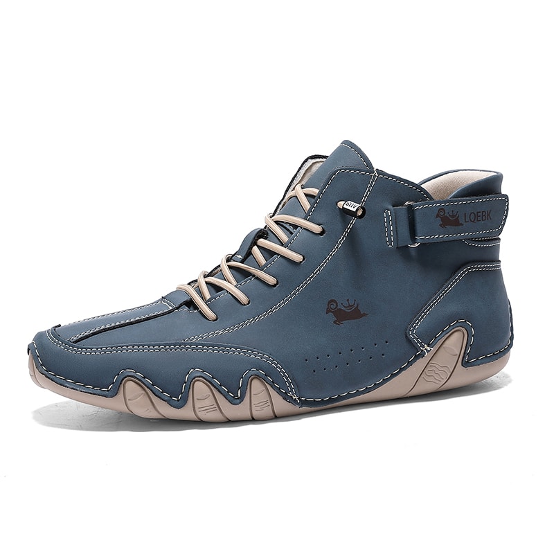 Leather Casual Shoes For Men Comfortable Outdoor Walking Sneakers Luxury Loafers Boots New In Fashi 1