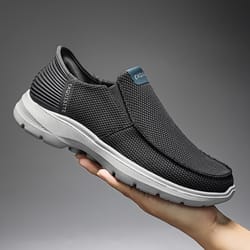 casual men shoes lightweight, breathable canvas loafers, slip on sneakers, fashion driving flats for men