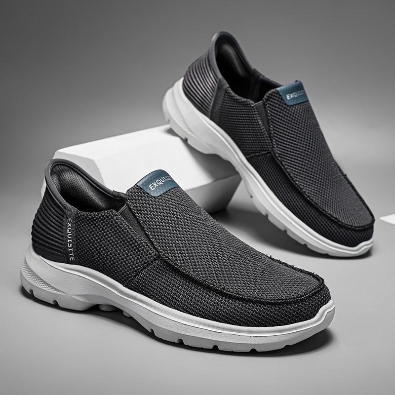 Casual Men Shoes Lightweight, Breathable Canvas Loafers, Slip On Sneakers, Fashion Driving Flats for Men