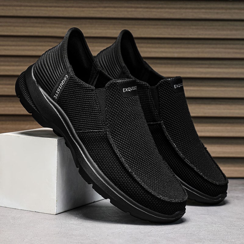 Casual Men Shoes Lightweight, Breathable Canvas Loafers, Slip On Sneakers, Fashion Driving Flats for Men