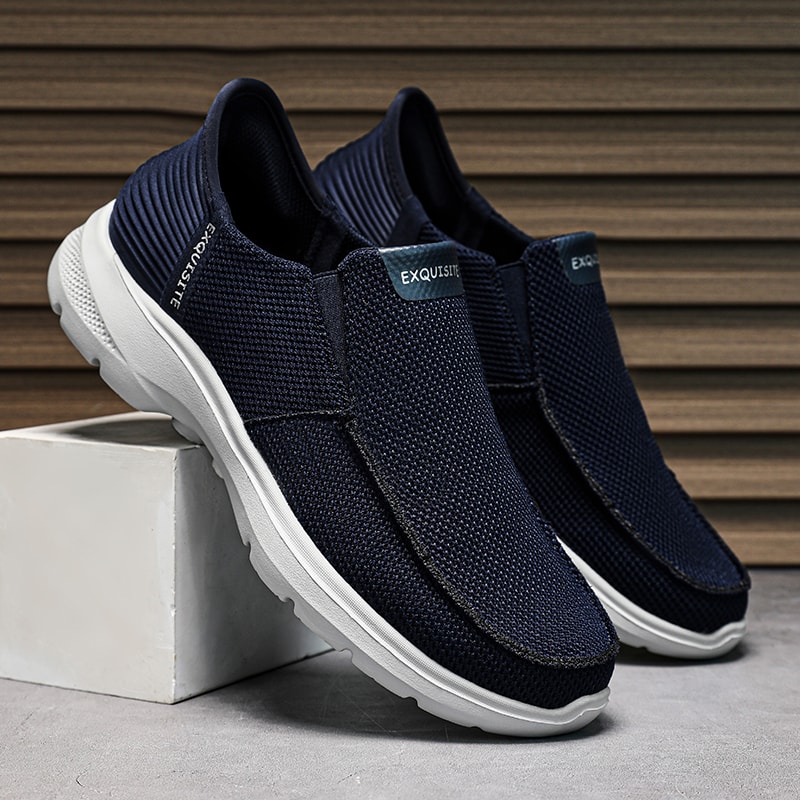 Casual Men Shoes Lightweight, Breathable Canvas Loafers, Slip On Sneakers, Fashion Driving Flats for Men