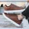 Classic Leather Sneakers for Men, Casual Loafers, British Designer Flats Shoes for Spring Summer, Trendy Leather Shoes