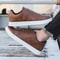 Classic Leather Sneakers for Men, Casual Loafers, British Designer Flats Shoes for Spring Summer, Trendy Leather Shoes