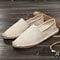 Breathable Men Women Canvas Shoes Comfortable Slipon Loafers Soft Linen Shoes With Thick Sole 0