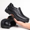 Men's Genuine Leather Loafers, Soft Cowhide Casual Shoes, Black Brown Slip-On, Thick Sole Male Footwear for Comfort