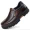 Men's Genuine Leather Loafers, Soft Cowhide Casual Shoes, Black Brown Slip-On, Thick Sole Male Footwear for Comfort