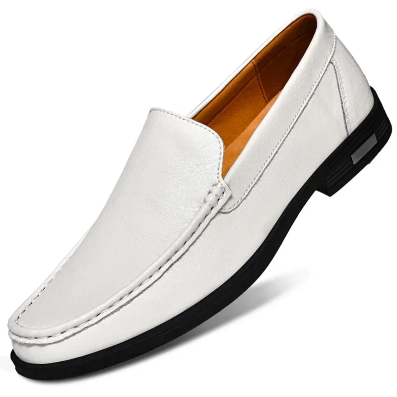 Men's Genuine Leather Loafers, Casual Moccasins, Business Dress Shoes, Slip-on Driving Shoes, Big Size Shoes for Men