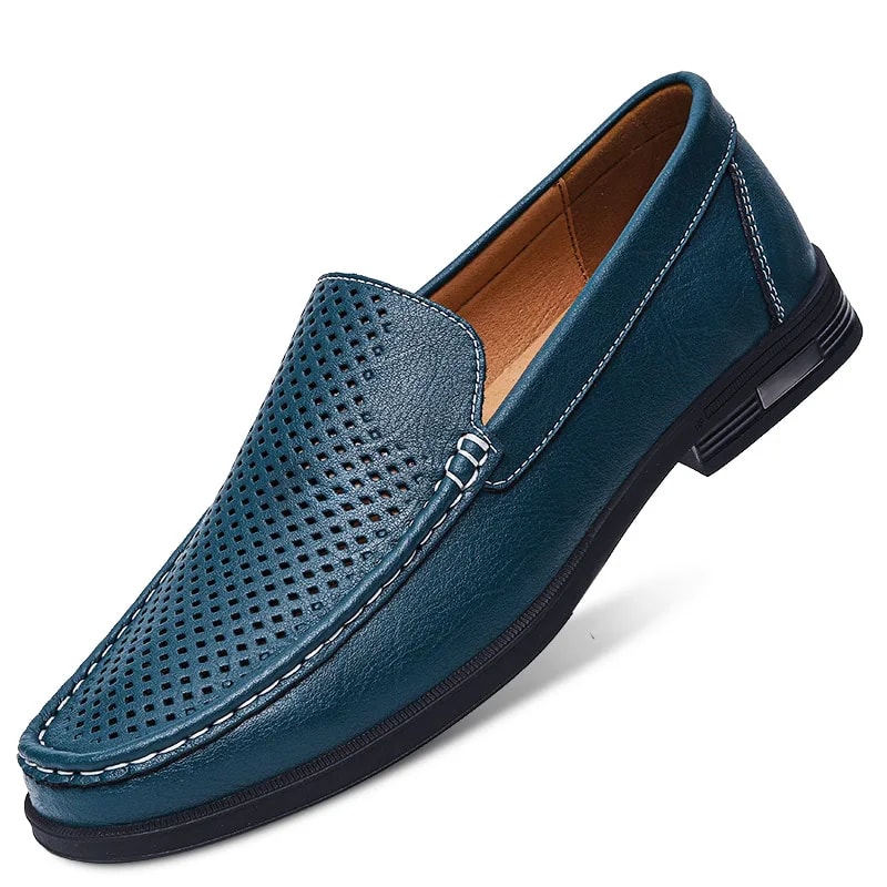 Men's Genuine Leather Loafers, Casual Moccasins, Business Dress Shoes, Slip-on Driving Shoes, Big Size Shoes for Men