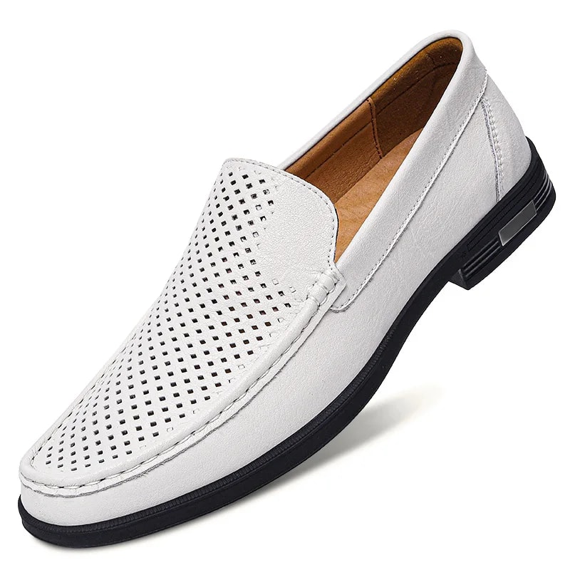 Men's Genuine Leather Loafers, Casual Moccasins, Business Dress Shoes, Slip-on Driving Shoes, Big Size Shoes for Men