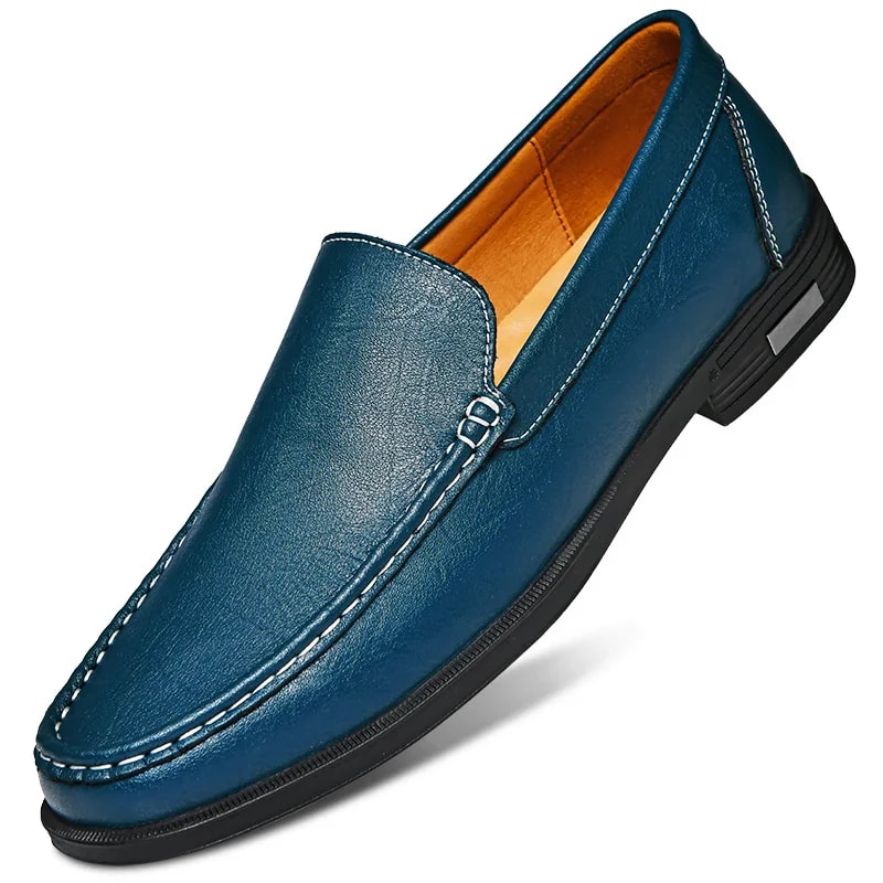 Men's Genuine Leather Loafers, Casual Moccasins, Business Dress Shoes, Slip-on Driving Shoes, Big Size Shoes for Men