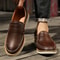 Men Casual Shoes Genuine Leather Driving Flats Fashion Breathable Sneakers Large Size Loafers Outdo 4