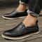 Men Casual Shoes Genuine Leather Driving Flats Fashion Breathable Sneakers Large Size Loafers Outdo 6