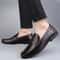 Genuine Leather Loafers for Men, Breathable Casual Office Shoes, Designer Slip-on Driving Shoes for Men