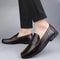 Genuine Leather Loafers for Men, Breathable Casual Office Shoes, Designer Slip-on Driving Shoes for Men