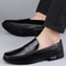 Genuine Leather Loafers for Men, Breathable Casual Office Shoes, Designer Slip-on Driving Shoes for Men