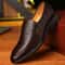Luxury Brand Leather Shoes, Men's Business Shoes, Slip-on Moccasins, Breathable Black Driving Shoes, Formal Shoes