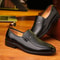 Luxury Brand Leather Shoes, Men's Business Shoes, Slip-on Moccasins, Breathable Black Driving Shoes, Formal Shoes