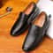 Luxury Brand Leather Shoes, Men's Business Shoes, Slip-on Moccasins, Breathable Black Driving Shoes, Formal Shoes