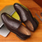 Luxury Brand Leather Shoes, Men's Business Shoes, Slip-on Moccasins, Breathable Black Driving Shoes, Formal Shoes