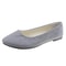 Spring Flock Ballet Flats Slip On Women Flats Shoes Candy Color Pointed Toe Female Loafers Large Si 9