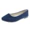 Spring Flock Ballet Flats Slip On Women Flats Shoes Candy Color Pointed Toe Female Loafers Large Si 11