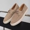Handmade Suede Genuine Leather Men's Loafers, Fashion Casual Shoes, Slip-on Moccasins for Men