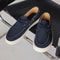 Handmade Suede Genuine Leather Men's Loafers, Fashion Casual Shoes, Slip-on Moccasins for Men