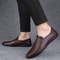 Casual Luxury Formal Mens Loafers Genuine Leather Men Shoes Slip On Low Top Footwear For Middle Age