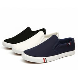 slip on canvas loafers, men casual shoes comfortable walking flats, non slip moccasins sneakers summer for man dude
