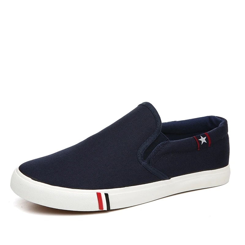 Slip on Canvas Loafers, Men Casual Shoes Comfortable Walking Flats, Non Slip Moccasins Sneakers Summer for Man Dude