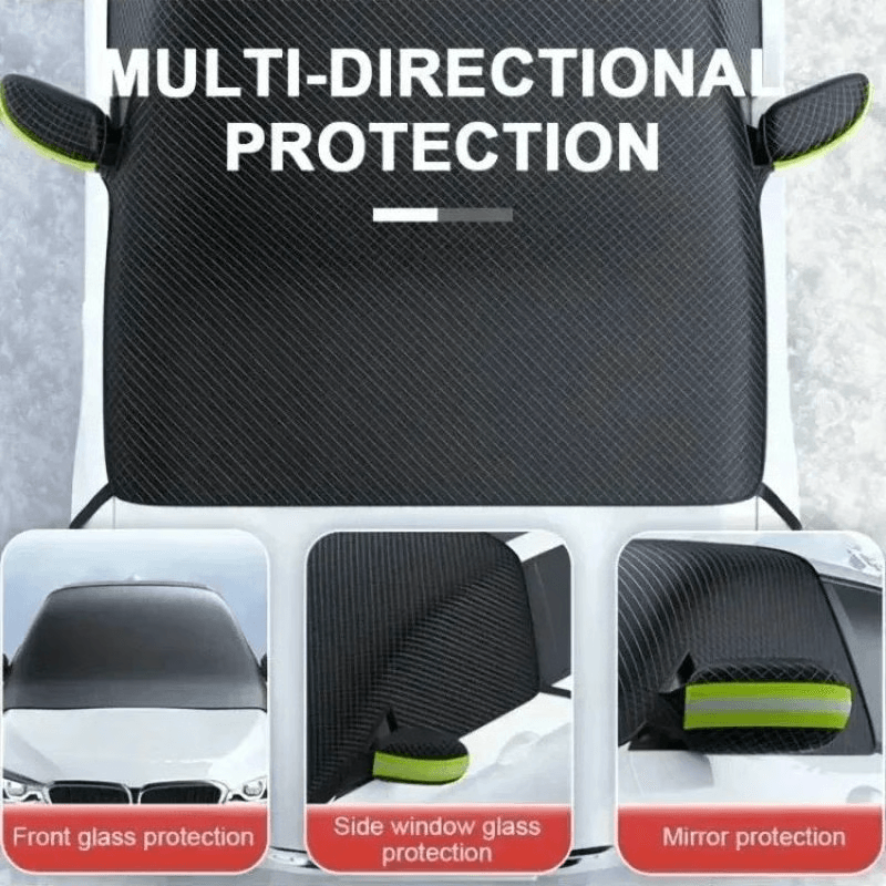Winter windshield cover for cars with strong magnets