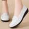 Women Loafers Soft Leather Flats SlipOn Casual Shoes White Flat Shoes For Women 6