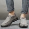 Breathable Loafers Men Sneakers, Men Leather Casual Shoes, Comfortable Leather Flat Sneakers