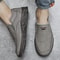 Breathable Loafers Men Sneakers, Men Leather Casual Shoes, Comfortable Leather Flat Sneakers