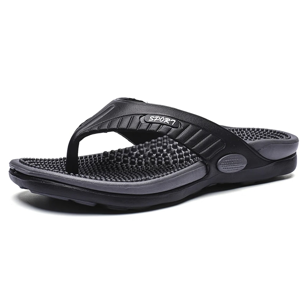 Massage Bathroom Shoes Summer Mens Flipflops Comfortable Granule Slippers Casual Beach Sandals Men 6