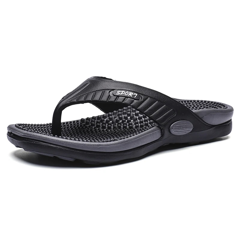 Massage Bathroom Shoes Summer Mens Flipflops Comfortable Granule Slippers Casual Beach Sandals Men 6