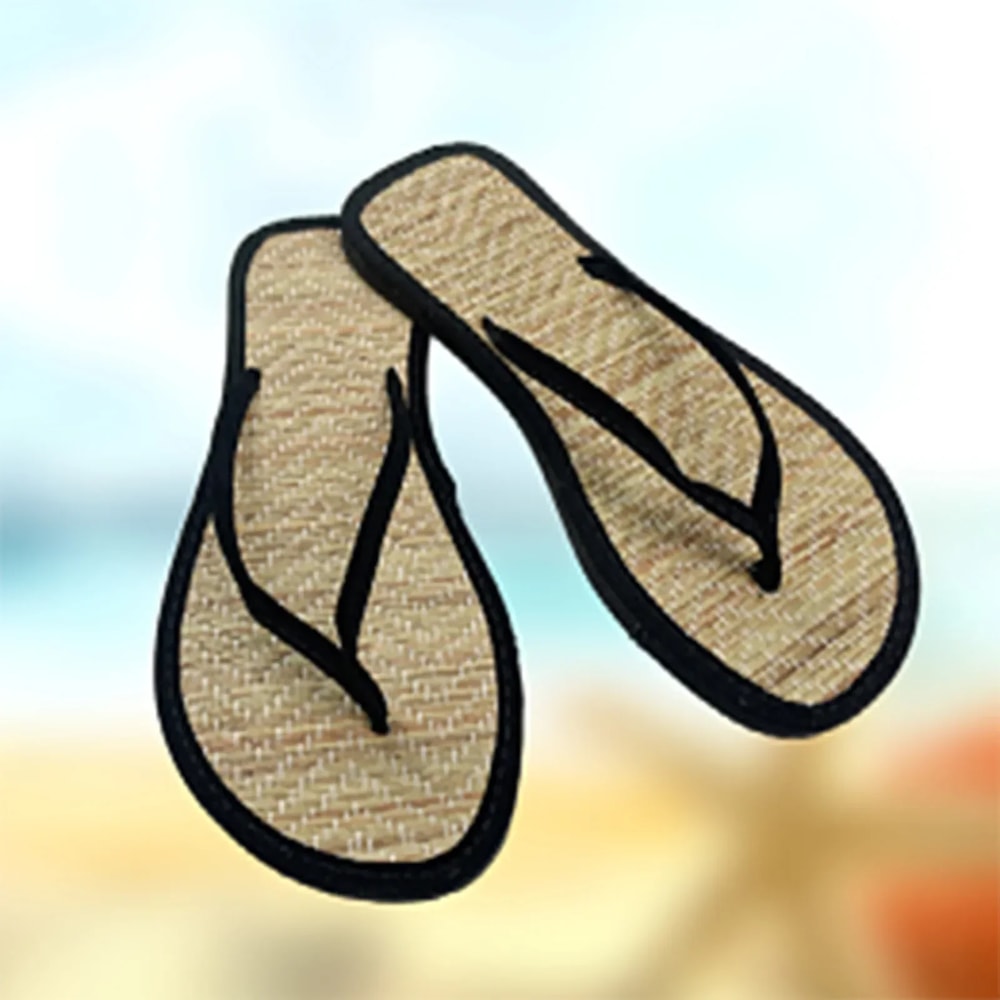 Comfortable NonSlip Slippers Summer Women Bamboo Rattan FlipFlops Fashionable Bathroom Sandals For 7