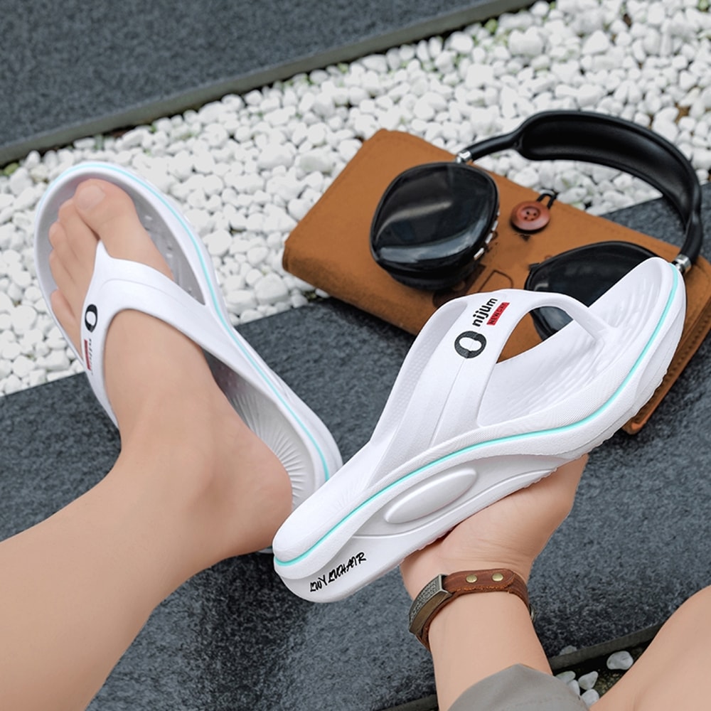 Outdoor Men's Slippers Flip Flops, Comfortable Soft Slides, Casual Shoes, Indoor Beach Sandals, Home Slippers for Men