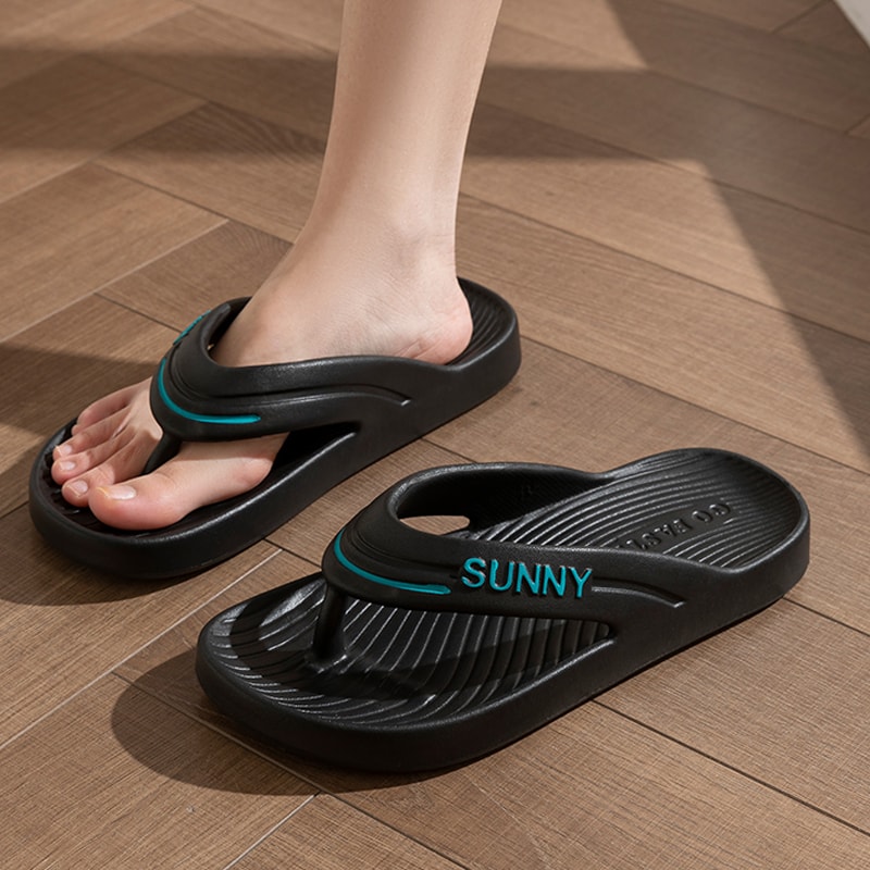 Summer Clip Toe EVA Flip Flops for Women, Non-Slip Beach Sandals, Comfortable Cloud Slippers