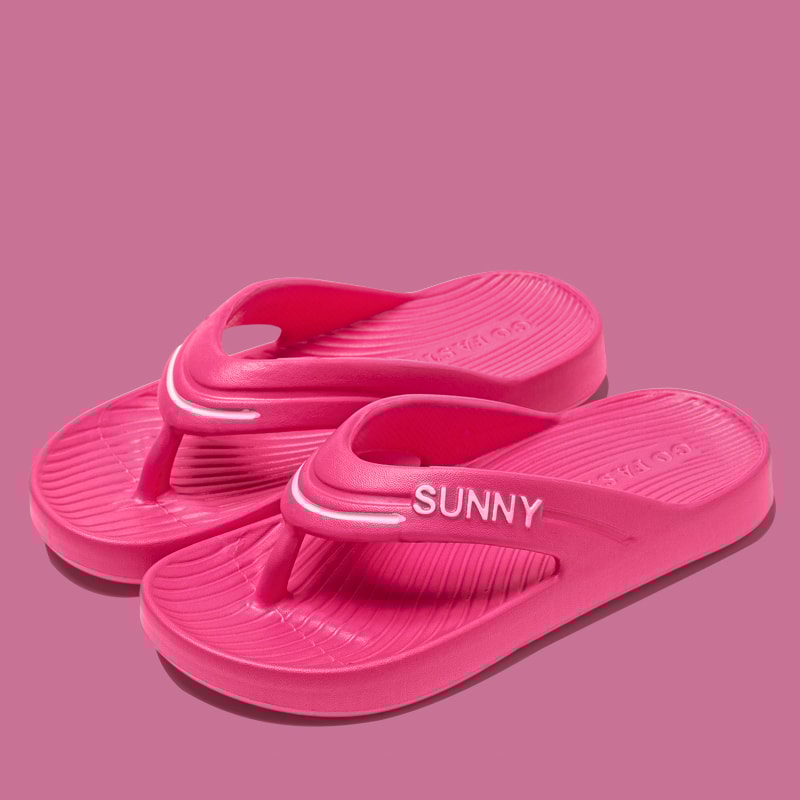 Summer Clip Toe EVA Flip Flops for Women, Non-Slip Beach Sandals, Comfortable Cloud Slippers
