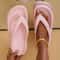 Women's Thong Platform Flip Flops, Soft Sole Cloud Slippers, Non-Slip Beach Sandals