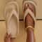 Women's Thong Platform Flip Flops, Soft Sole Cloud Slippers, Non-Slip Beach Sandals