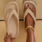Women's Thong Platform Flip Flops, Soft Sole Cloud Slippers, Non-Slip Beach Sandals