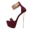 Sexy Sandals with Metal Ankle Cover, High Heels Platform Shoes, Women Stripper Pole Dance Shoes for Club
