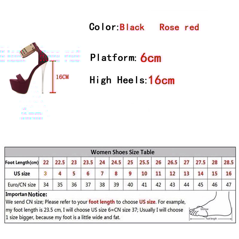 Sexy Sandals with Metal Ankle Cover, High Heels Platform Shoes, Women Stripper Pole Dance Shoes for Club