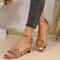 New Fashion Women's Sandals, Gold and Silver Low Heel, Casual Open Toe Summer Shoes, Light Fashion Women's Shoes